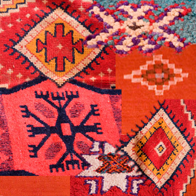 motifs de kilims berbères traditionnels